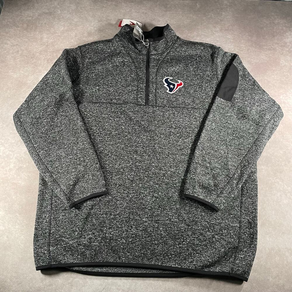 Antigua NWT Houston Texans Football NFL 3XL 1/4 Zip Pullover